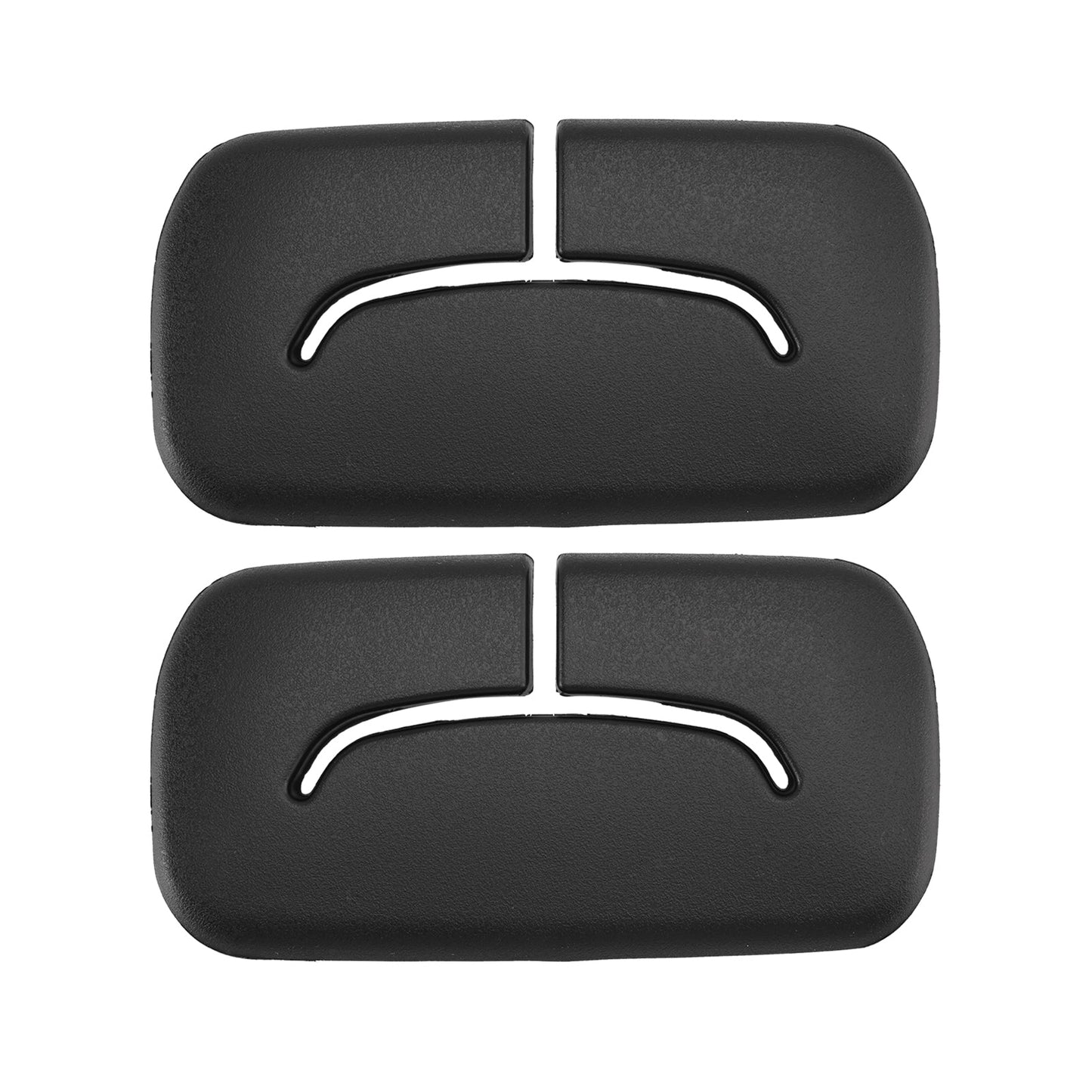 2 cornici nere per cinture di sicurezza posteriori 1AP31DX9AA per Jeep Wrangler JK 2011-2018