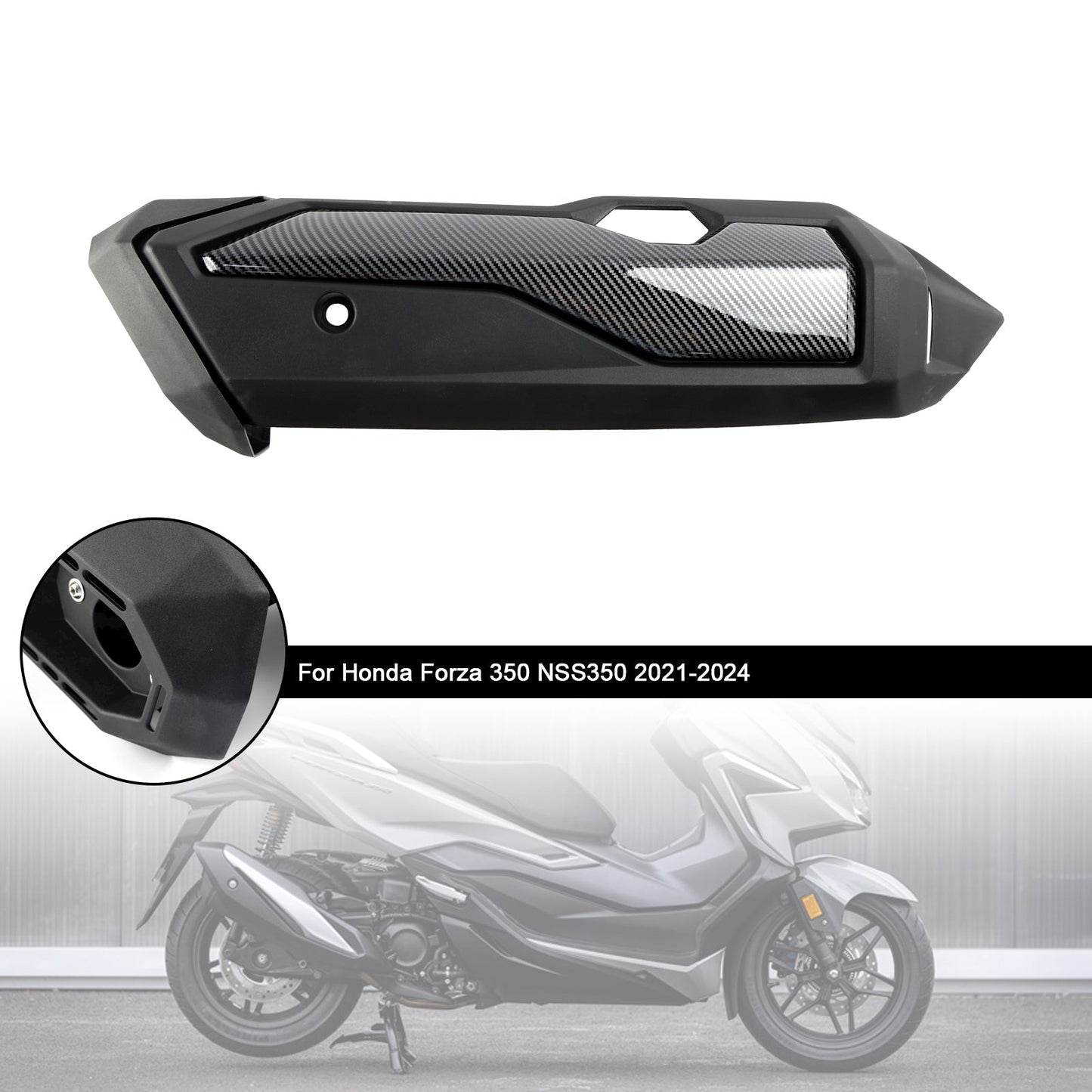 2021-2024 Honda Forza 350 NSS350 Copertura scudo termico tubo di scarico