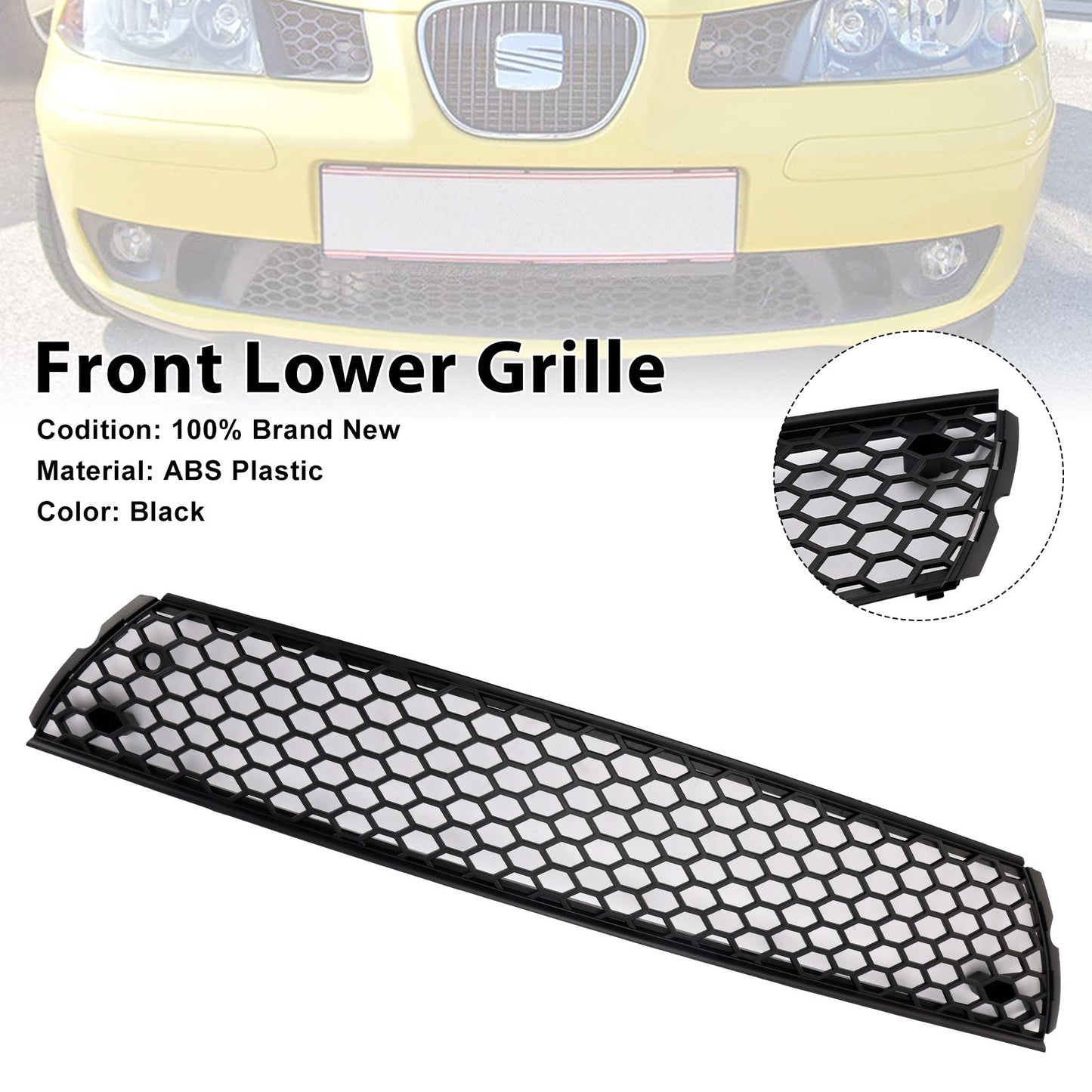Griglia inferiore anteriore color miele per SEAT Cordoba 6L 2002-2009
