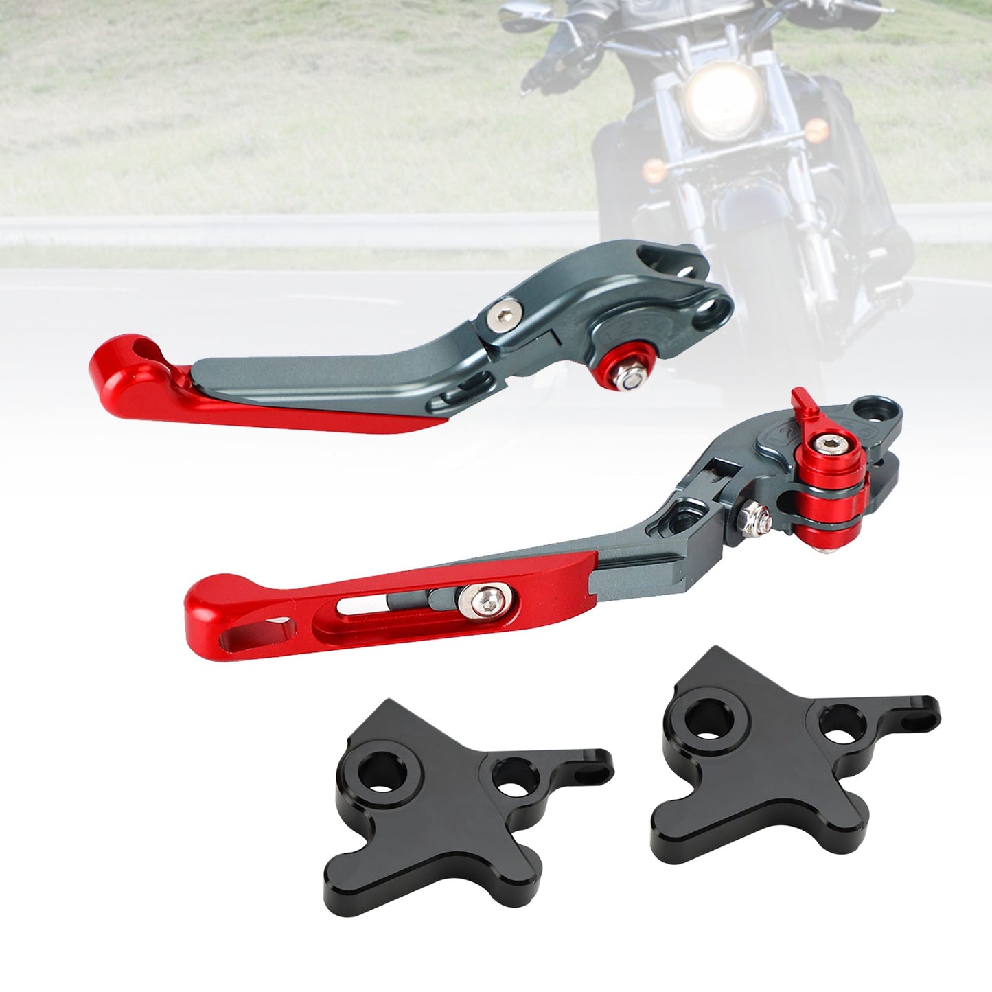 Leva freno frizione regolabile adatta per Piaggio MP3 300 16-18 MP3 350 18-19