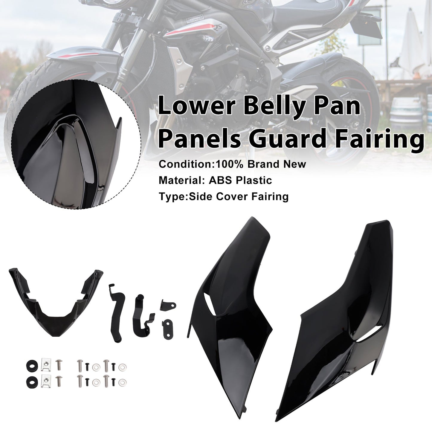 Pannelli inferiori di protezione della carenatura per Street Triple 765 R/RS 2020-2022