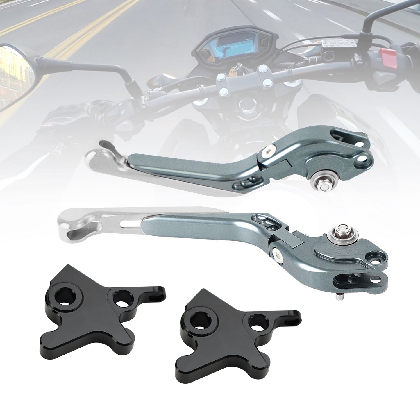 Leva freno frizione regolabile adatta per Piaggio MP3 300 16-18 MP3 350 18-19