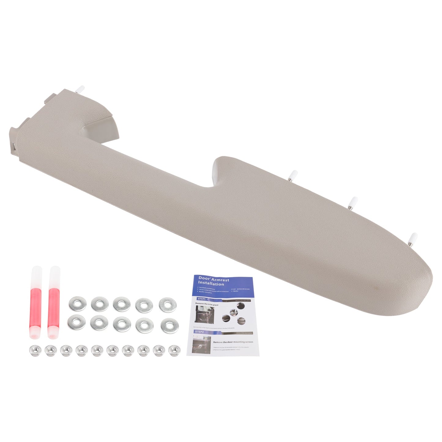 Kit di riparazione per bracciolo anteriore destro per Chevy Silverado 1500 2500HD 2010-2014, colore grigio.