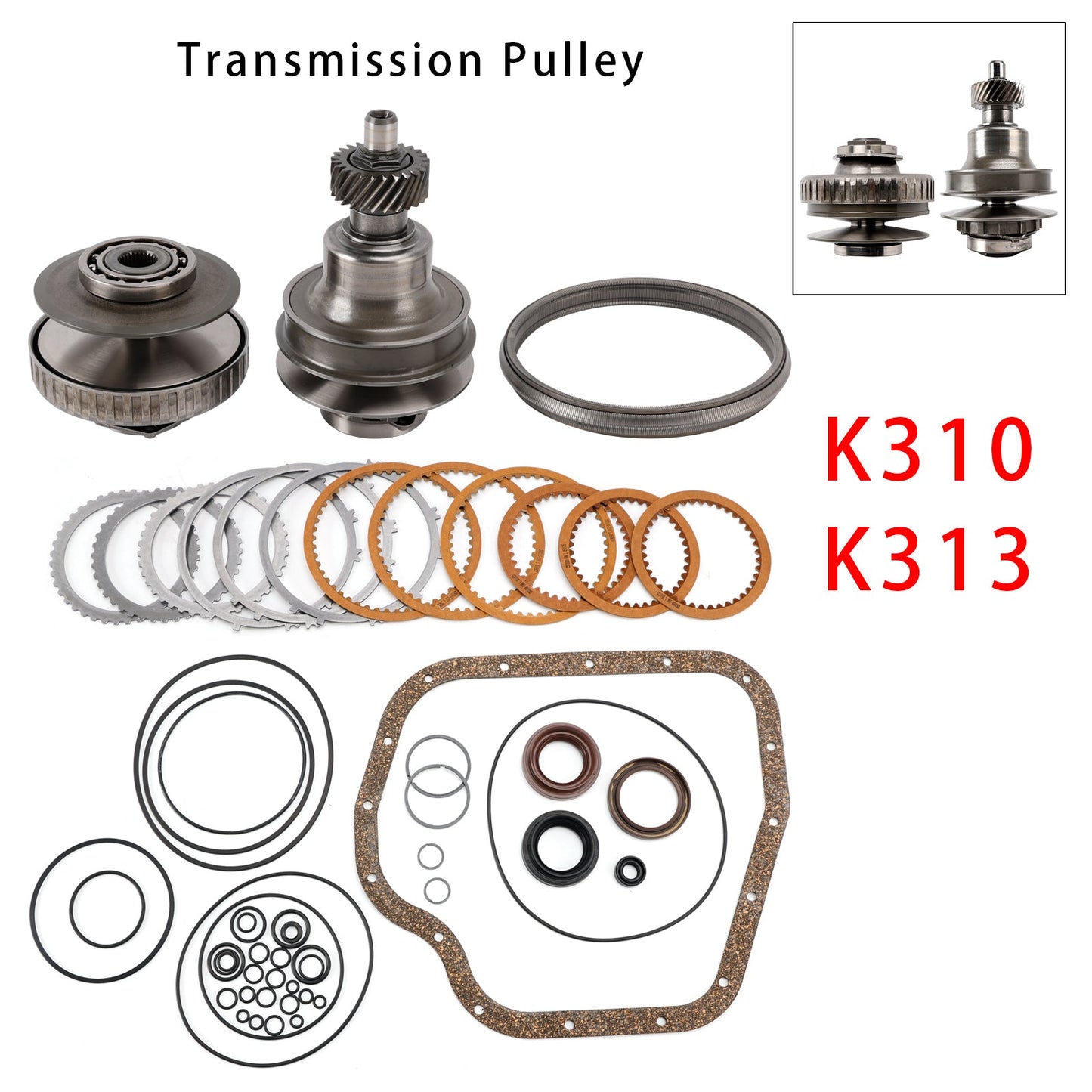 Set di pulegge di trasmissione CVT con cinghia e catena per Toyota Allion 1.2L K310 K313 del 2016