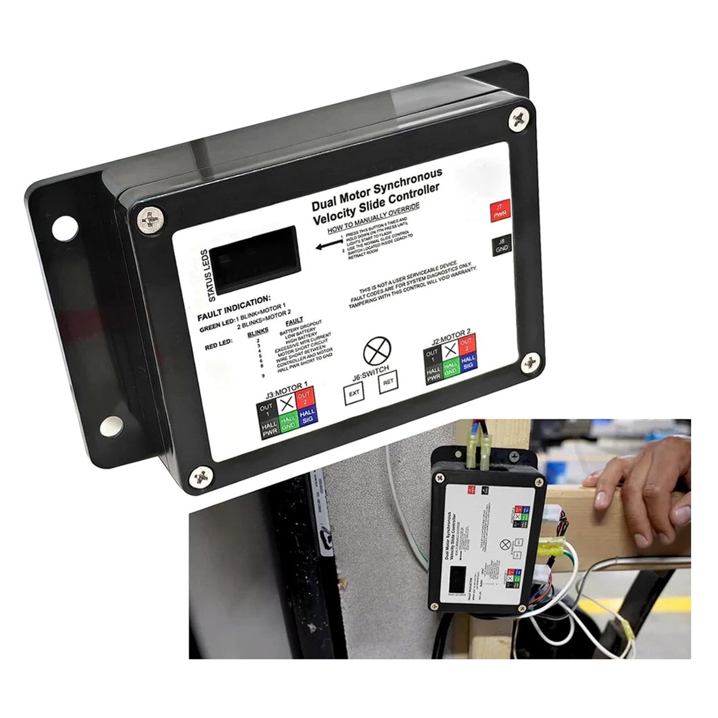13398-D0 Controller di scorrimento della velocità sincrona a doppio motore per Lippert V-Sync II