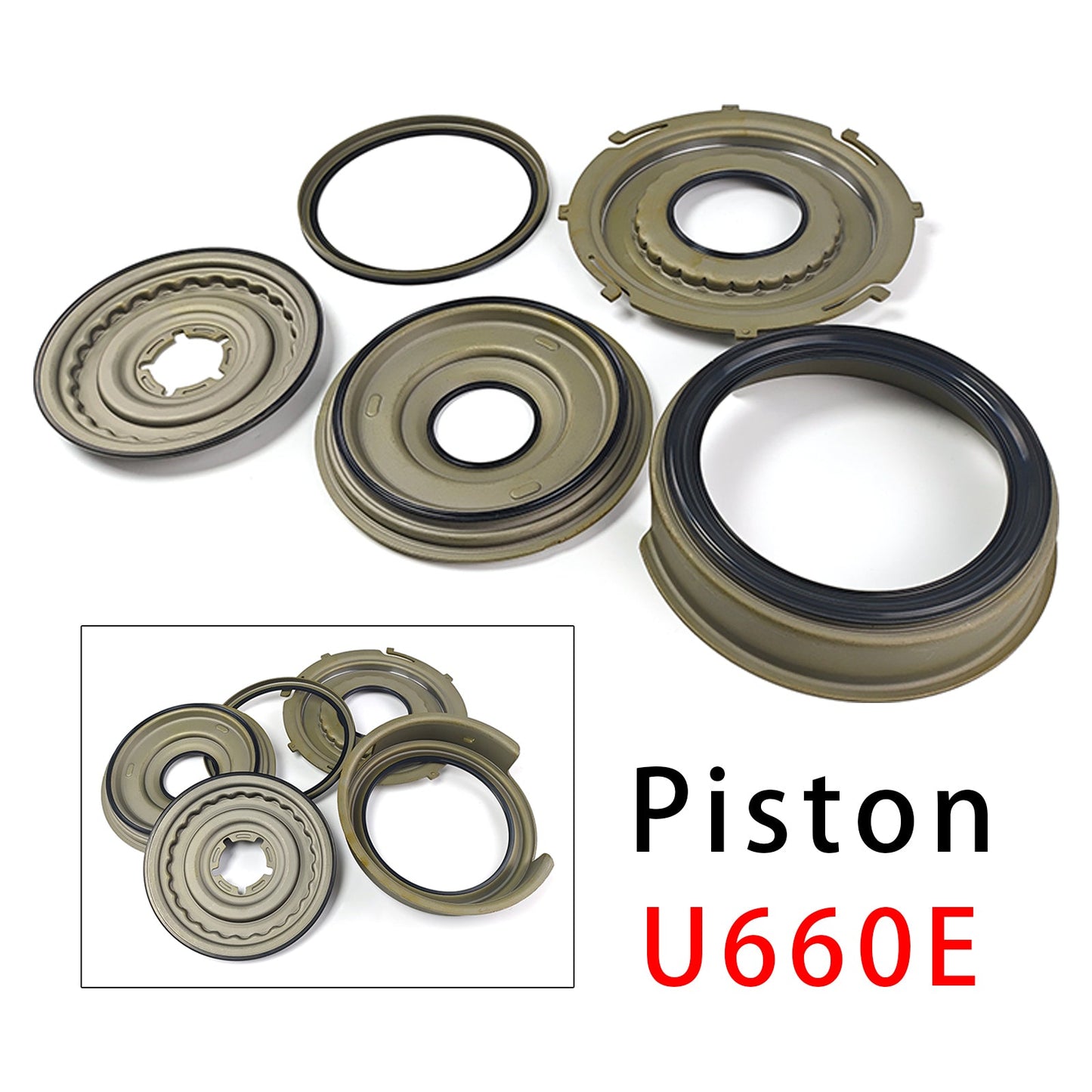 2007+ Per Toyota U660E Cambio Automatico Set Pistoni Incollati Tamburo Frizione