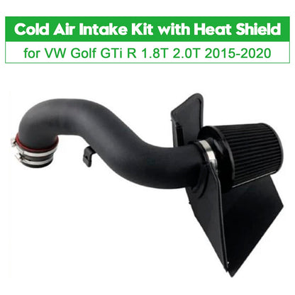 Kit di aspirazione aria fredda con scudo termico per VW Golf GTi R 1.8T 2.0T 2015-2020