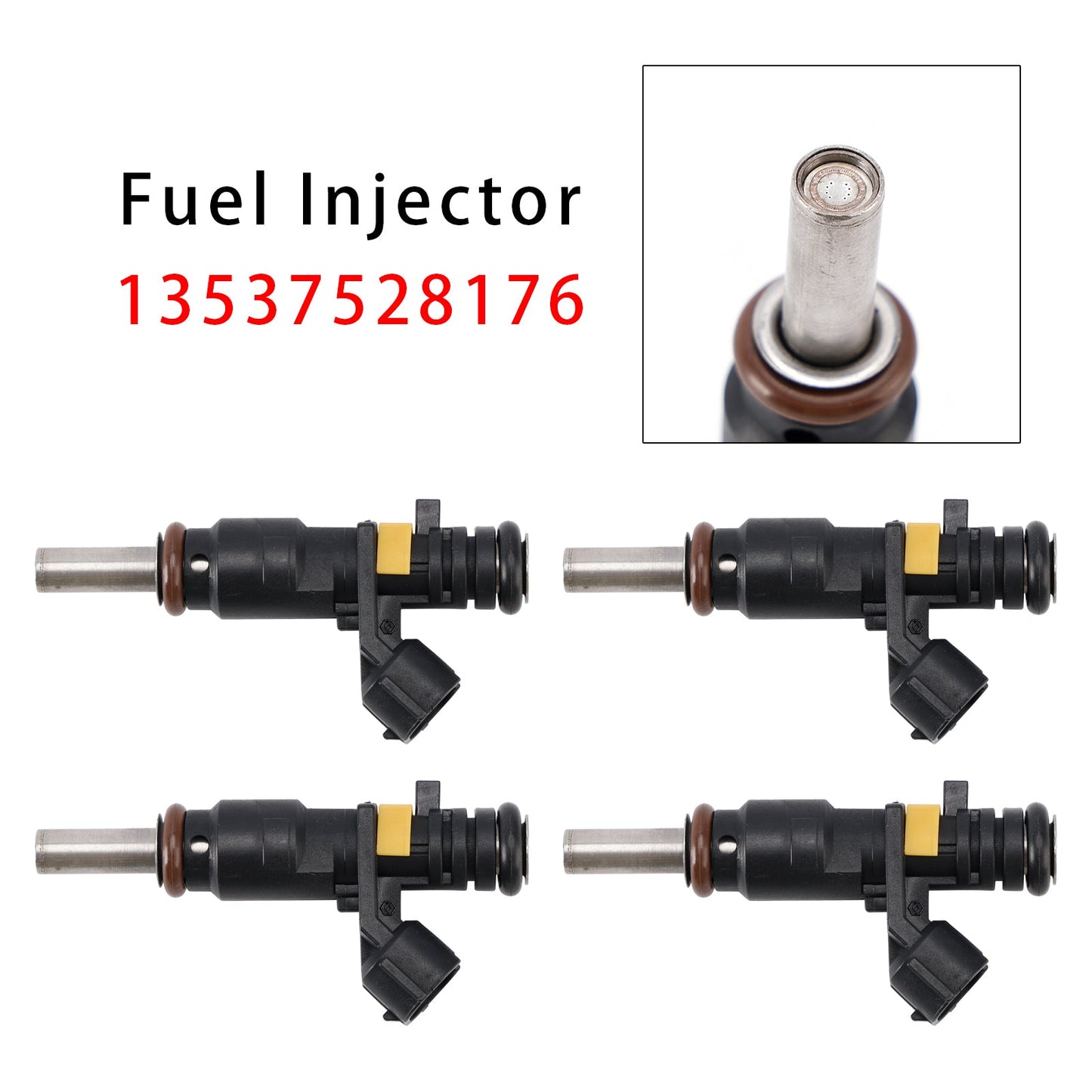 4 pezzi iniettori carburante per Mini Cooper R55 R56 Peugeot 207/208 1.6 06-12 13537528176