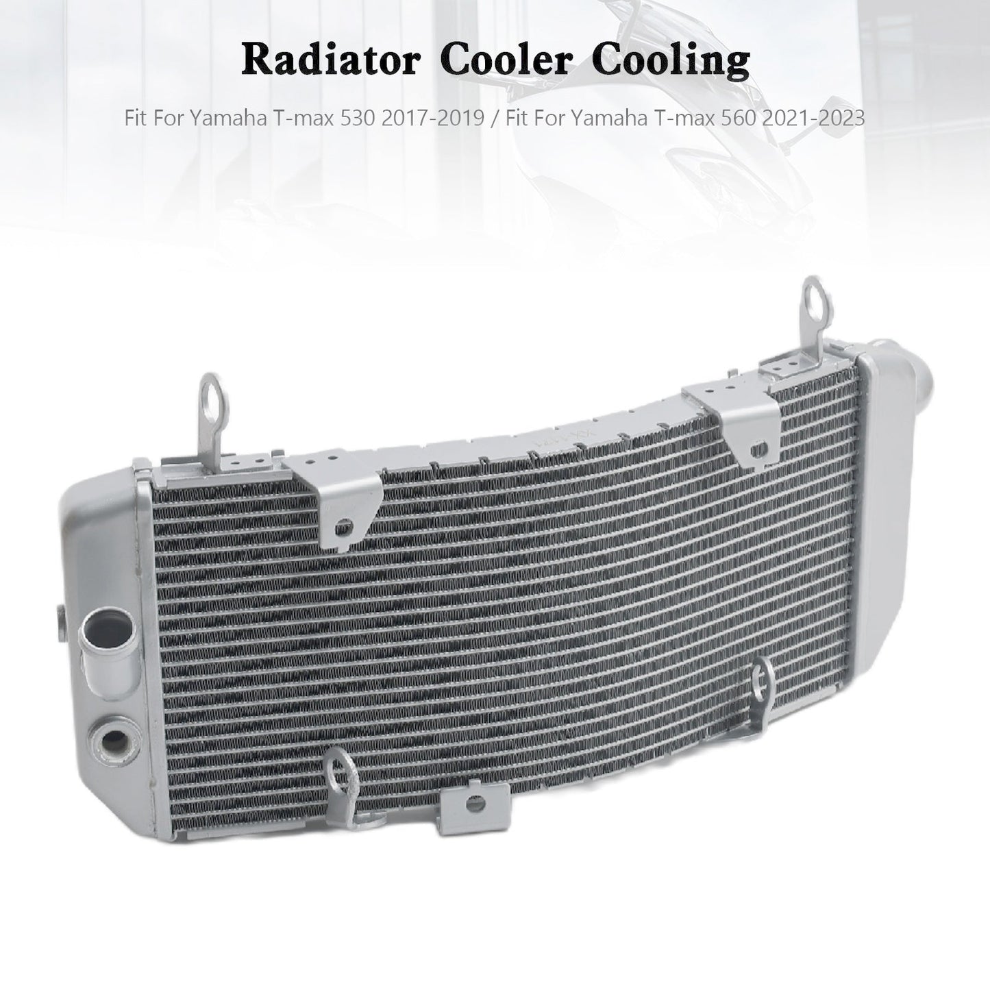 Radiatore di raffreddamento in alluminio Yamaha T-max 530 2017-2019 Argento