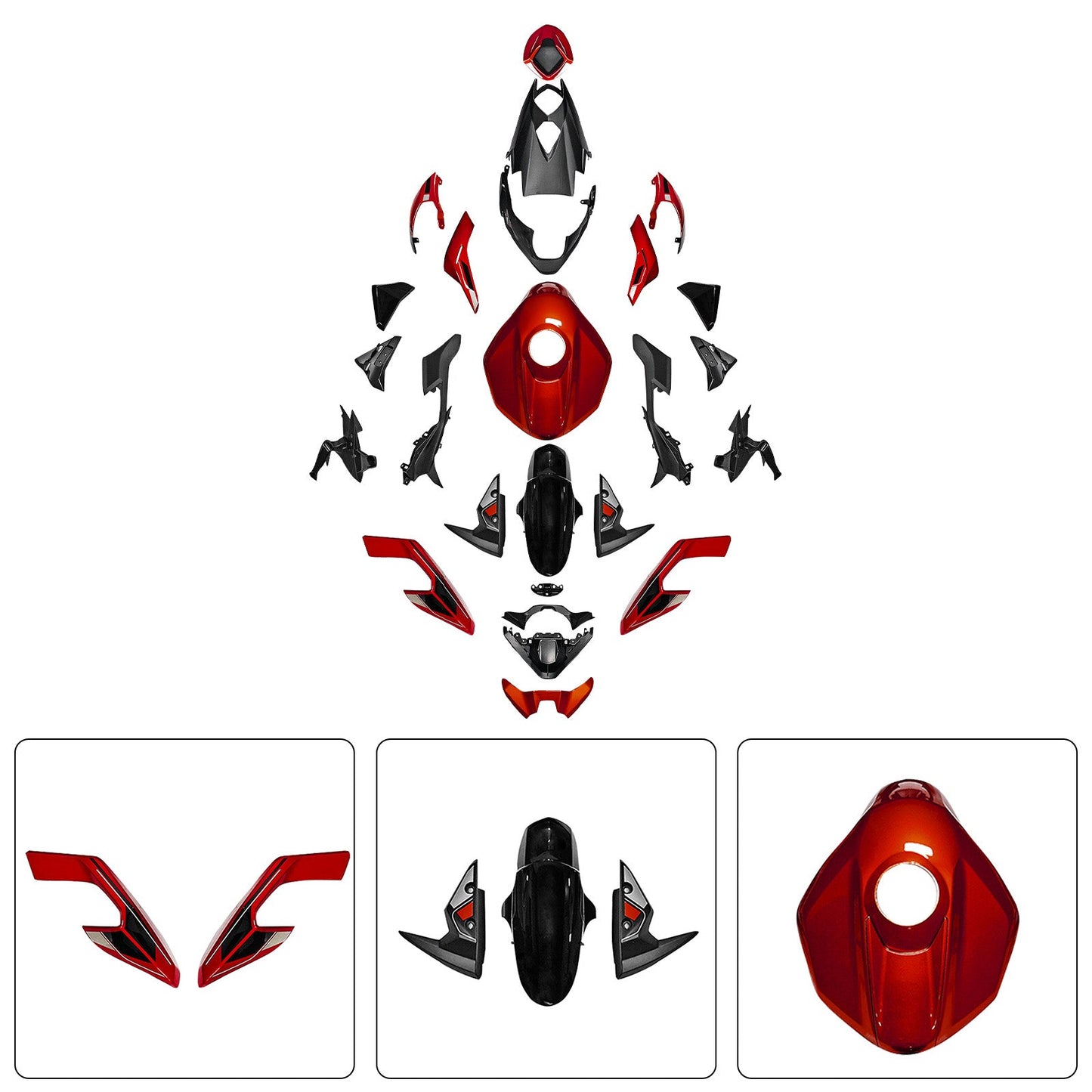Kit di carene stampate a iniezione per Street Triple 765 R/RS 2023-2025