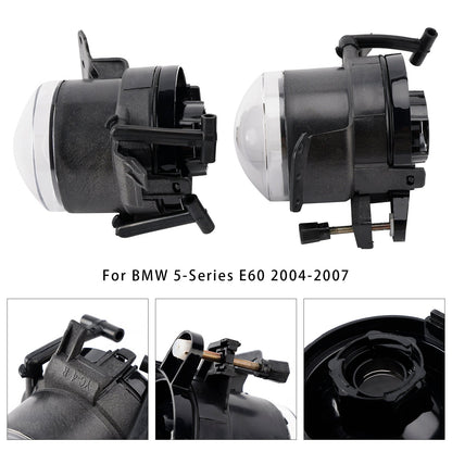 Coppia di alloggiamenti per lampadine fendinebbia paraurti anteriore BMW E60 Serie 5 2004-2007