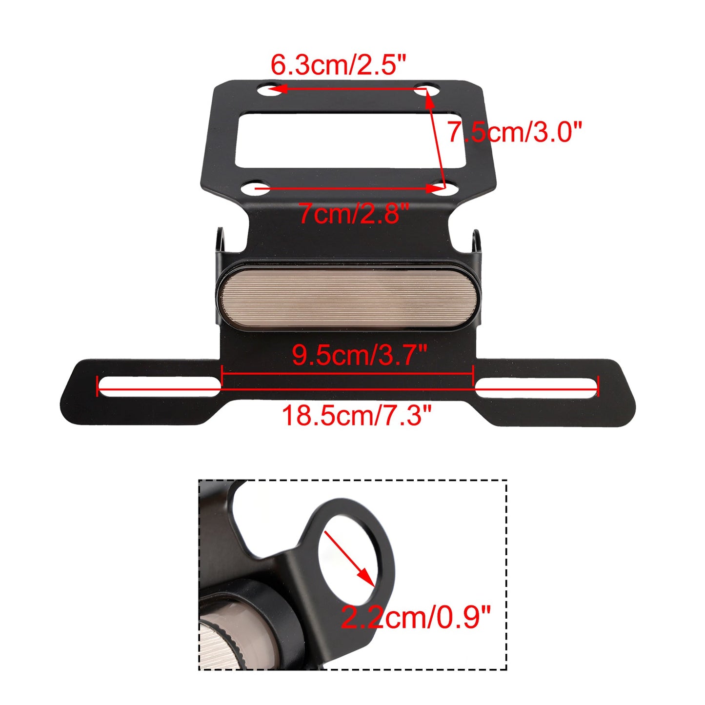 Supporto per targa Honda CL250 CL300 CL500 SCL500 2023-2025