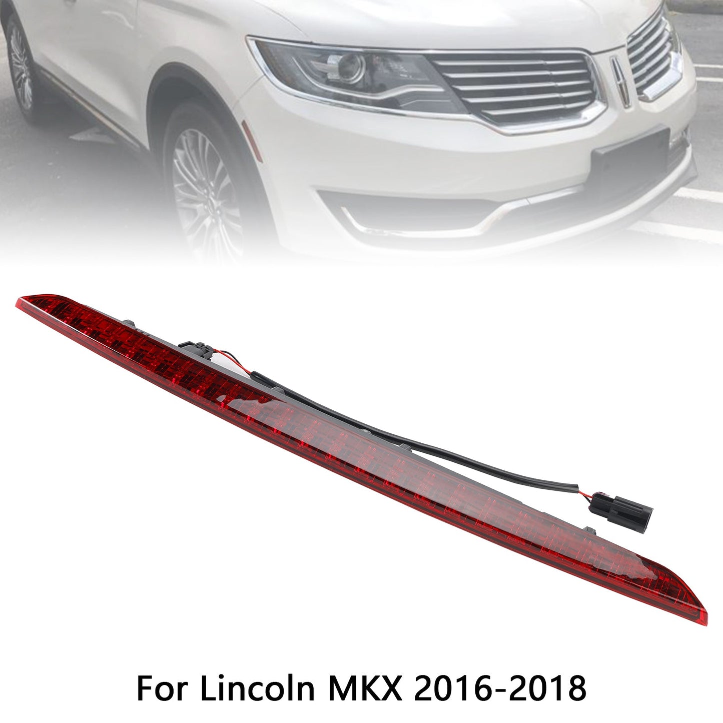 Luce freno posteriore alta Lincoln MKX 2016-2018 FA1Z-13A613-AB Lente rossa