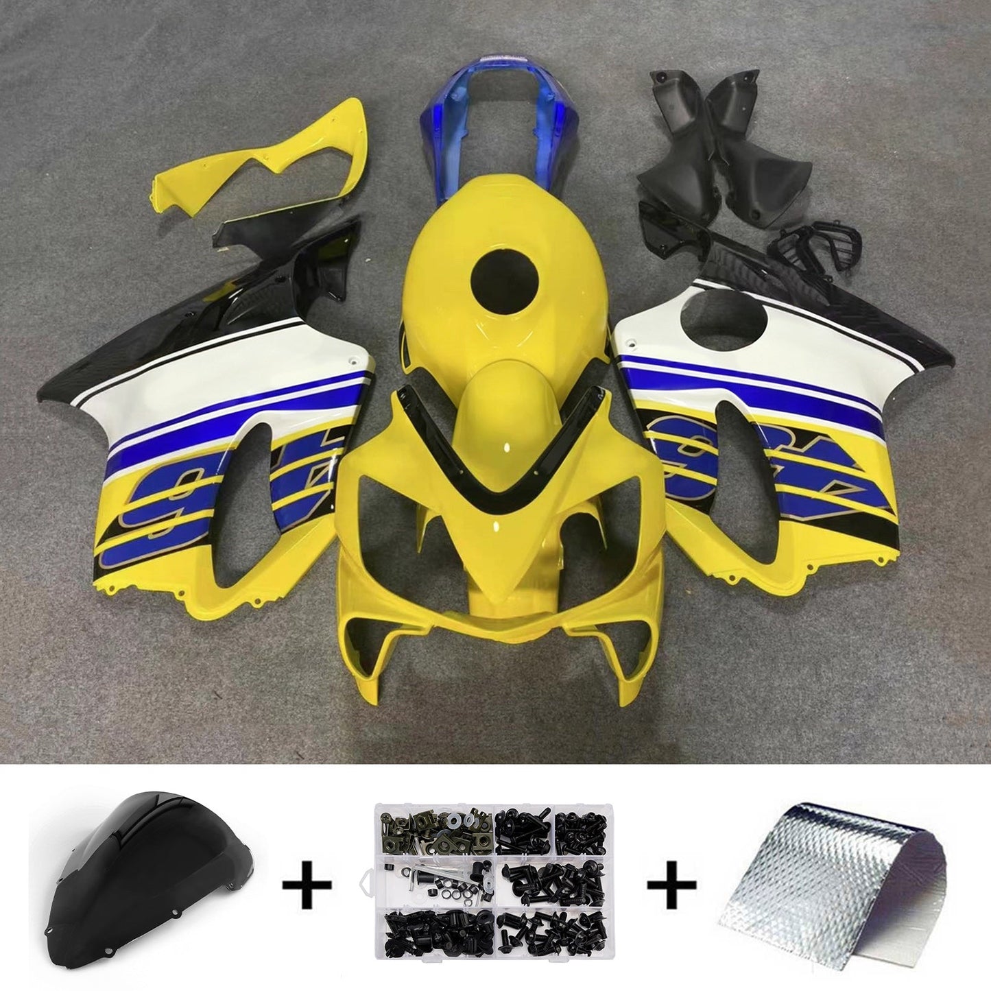 Kit di carene in plastica ABS stampate a iniezione per Honda CBR600 F4i 2004-2007