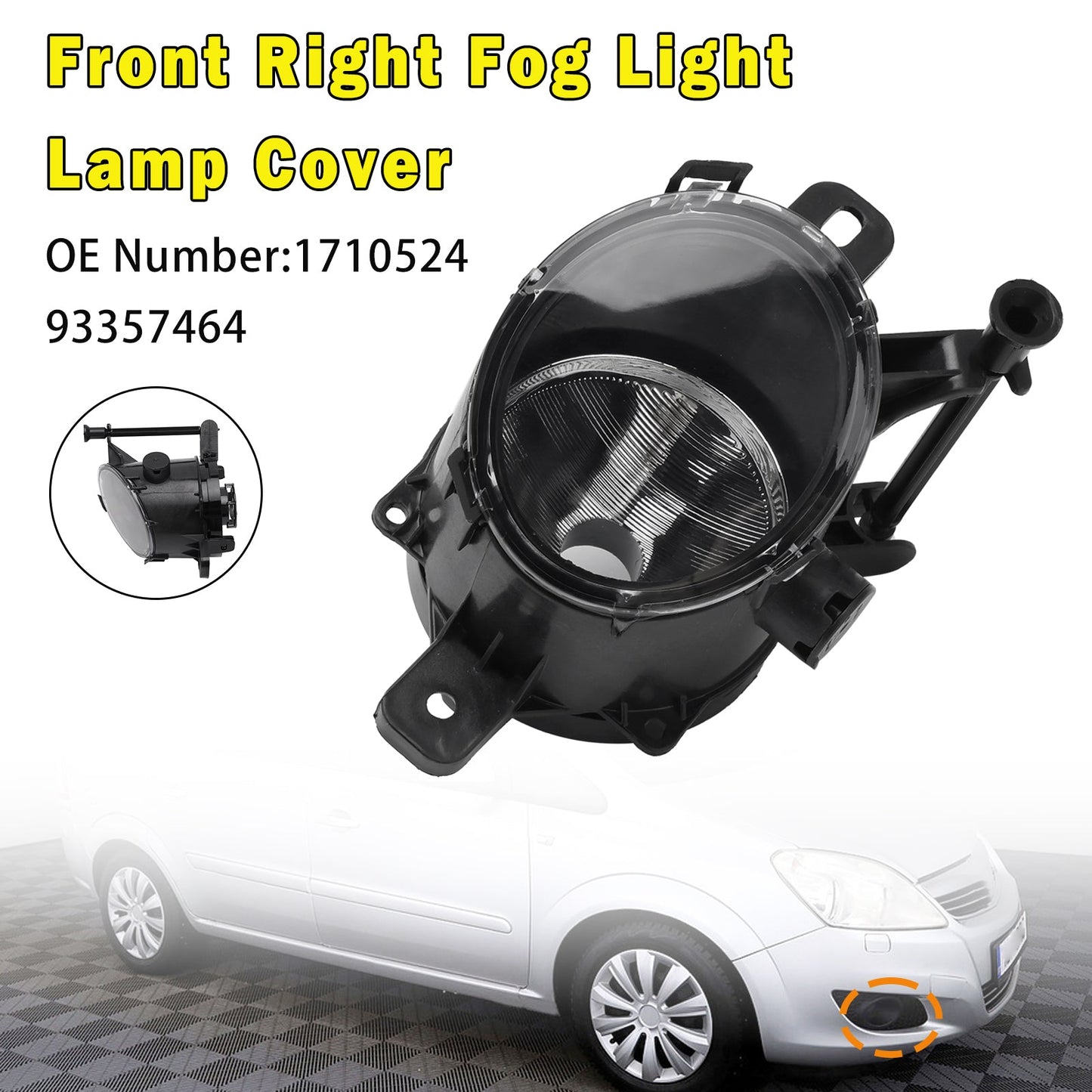 Copertura fendinebbia anteriore destra 1710525 93357465 per Opel Zafira B (A05) 2008-2011