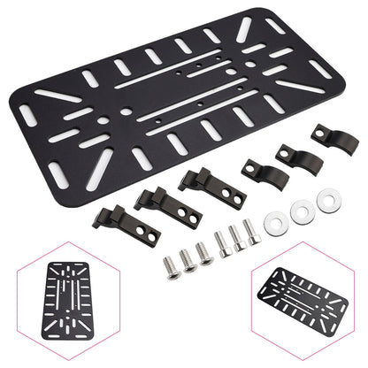 Kit staffa di montaggio universale per borsa laterale simmetrica nera per moto