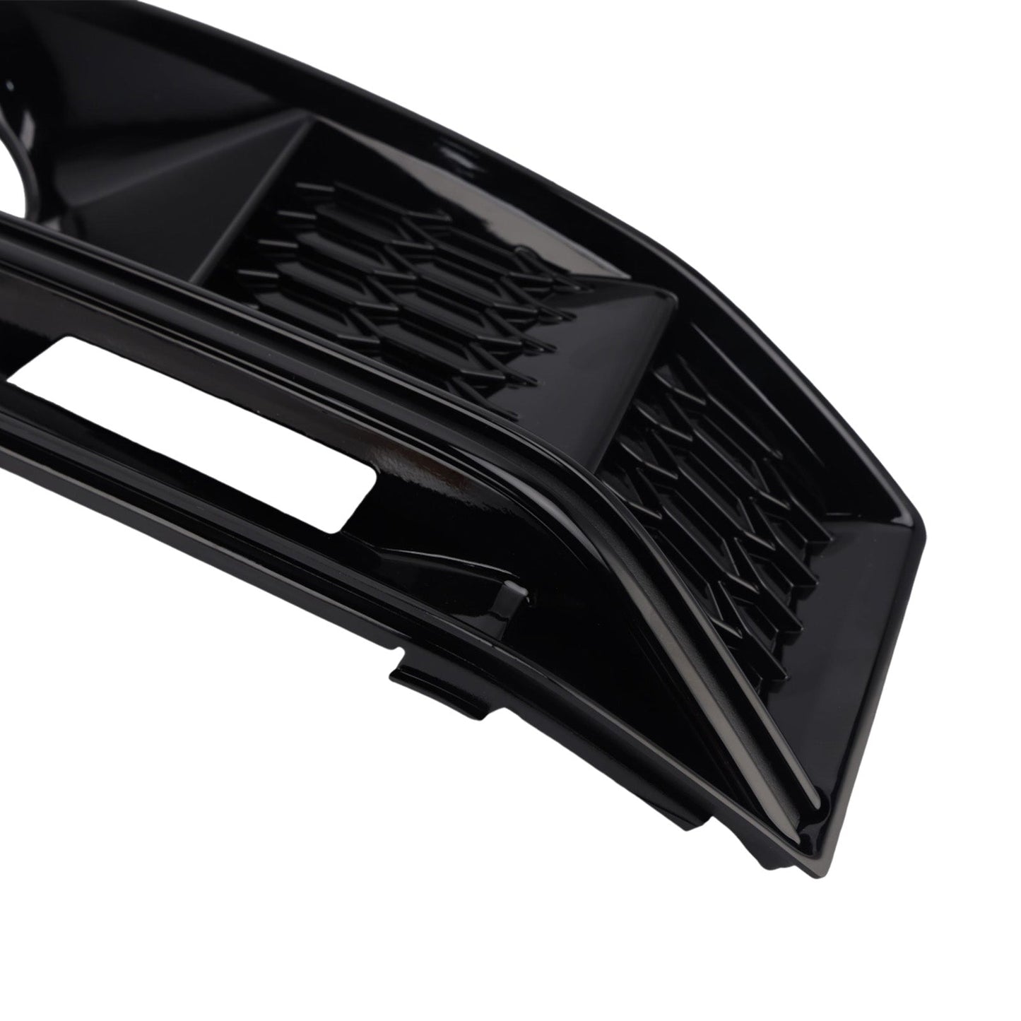Griglia fendinebbia paraurti anteriore nera per Audi A4 B9 S4 2016-2019 (2 pezzi)