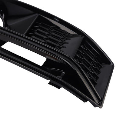 Griglia fendinebbia paraurti anteriore nera per Audi A4 B9 S4 2016-2019 (2 pezzi)