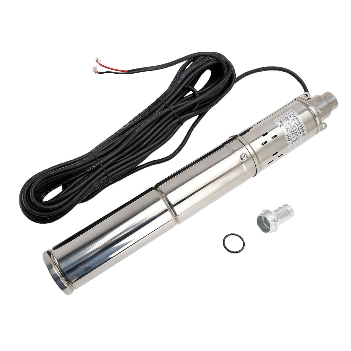 Pompa ad acqua sommergibile solare del foro del pozzo profondo di 3" 48V 750W MPPT incorporato