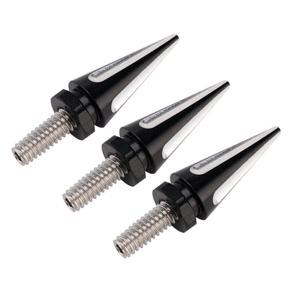 3 bulloni per parabrezza Black Spike per Street Glide Electra Glide Touring '96-'13