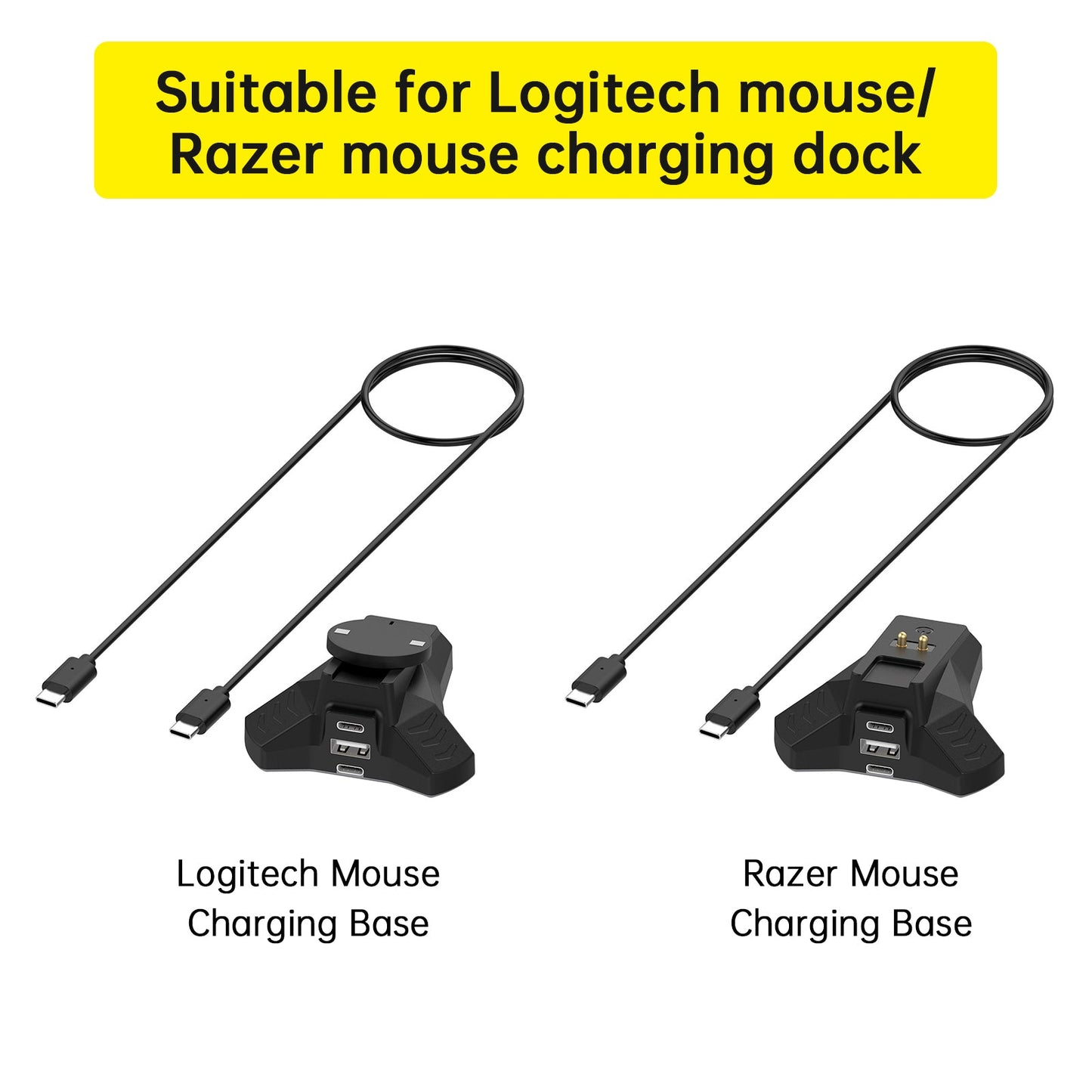 Base di ricarica per mouse wireless per Logitech G903 GPW 3/4 Razer V2pro
