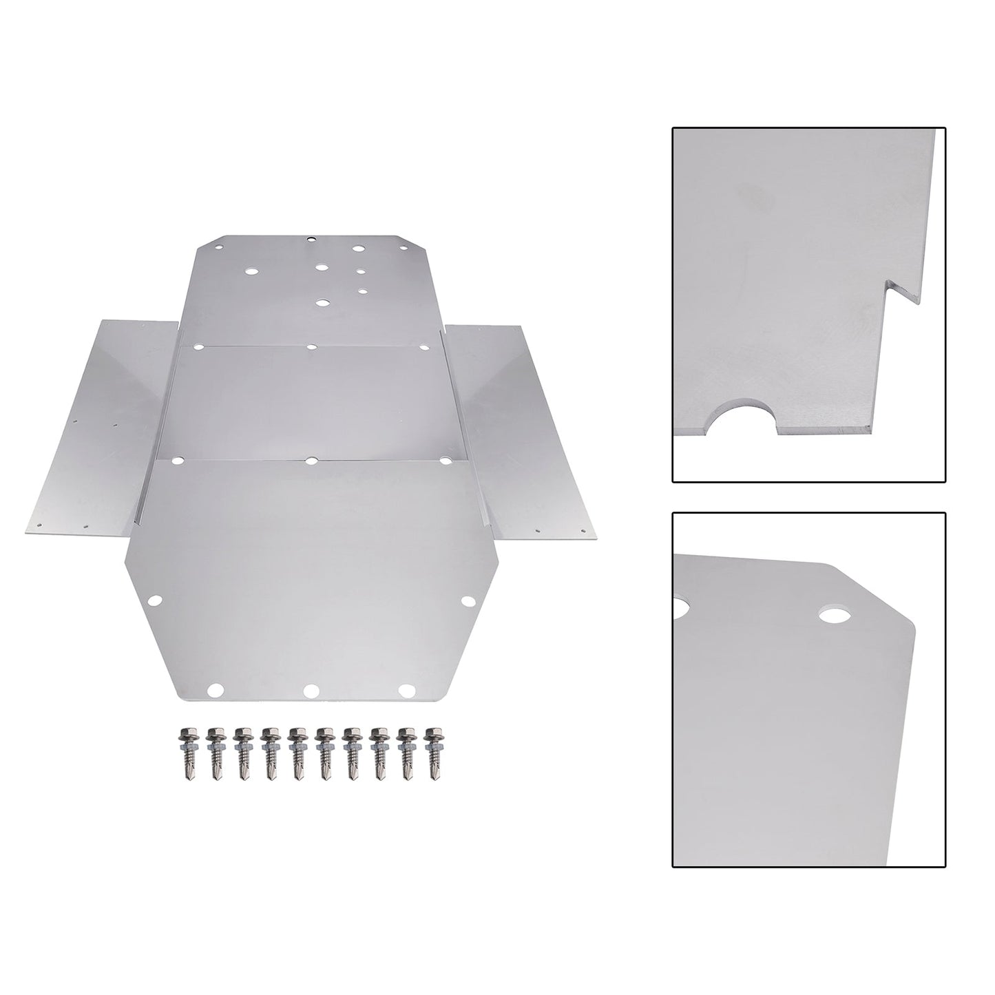 Piastra paramotore in alluminio per protezione telaio Polaris RZR 800 2008-2014