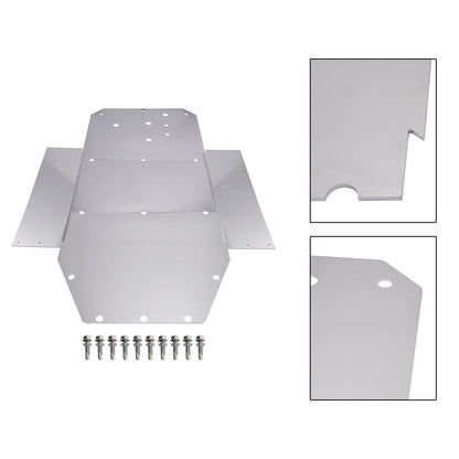 Piastra paramotore in alluminio per protezione telaio Polaris RZR 800 2008-2014