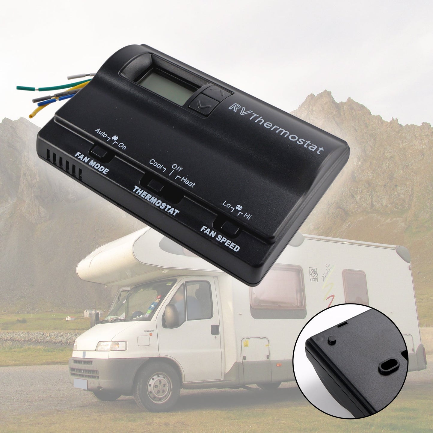 Termostato digitale caldo/freddo di ricambio compatibile con Coleman 83303362 nero