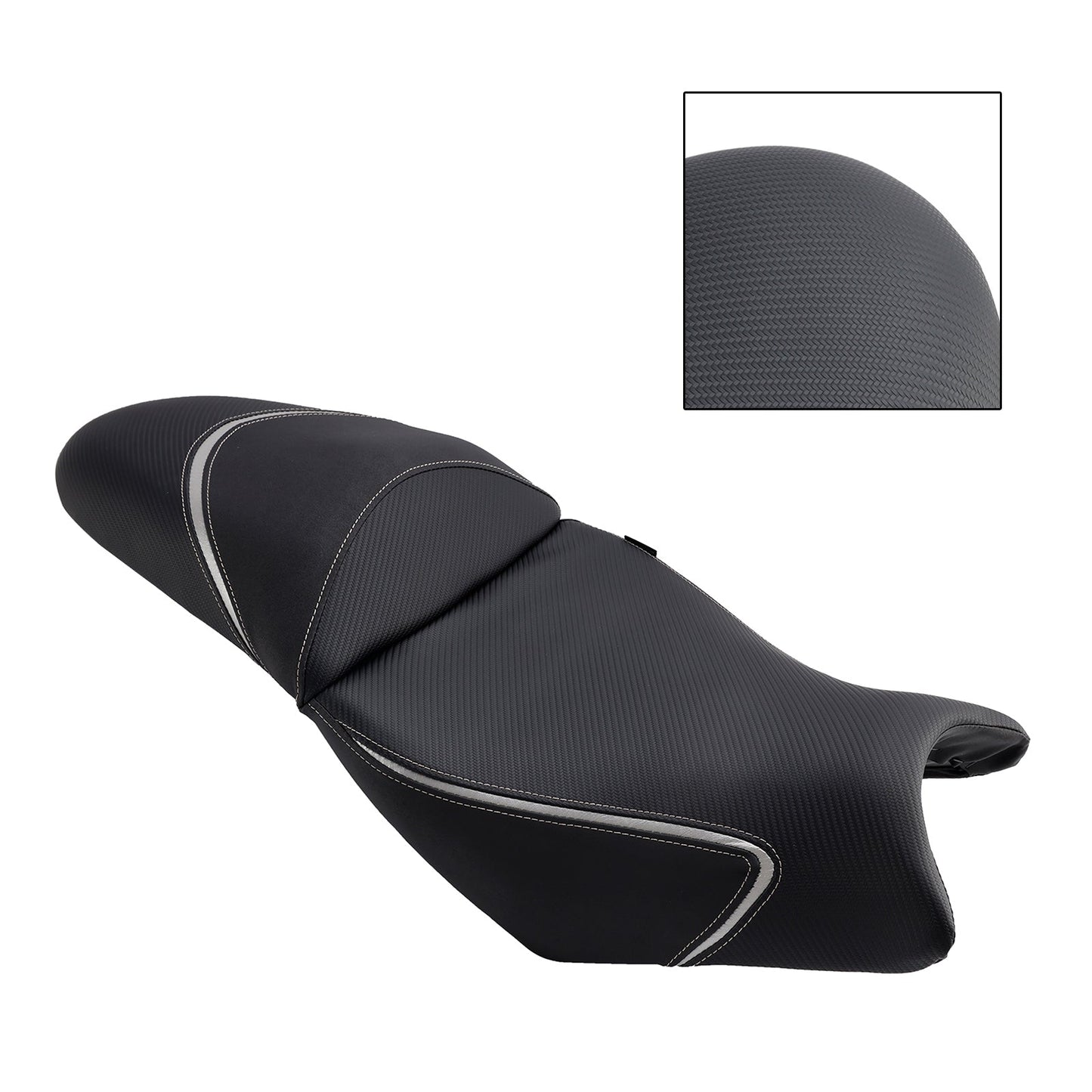 Sella passeggero completa con cuscino per KAWASAKI Versys650 2022-2024, grigia