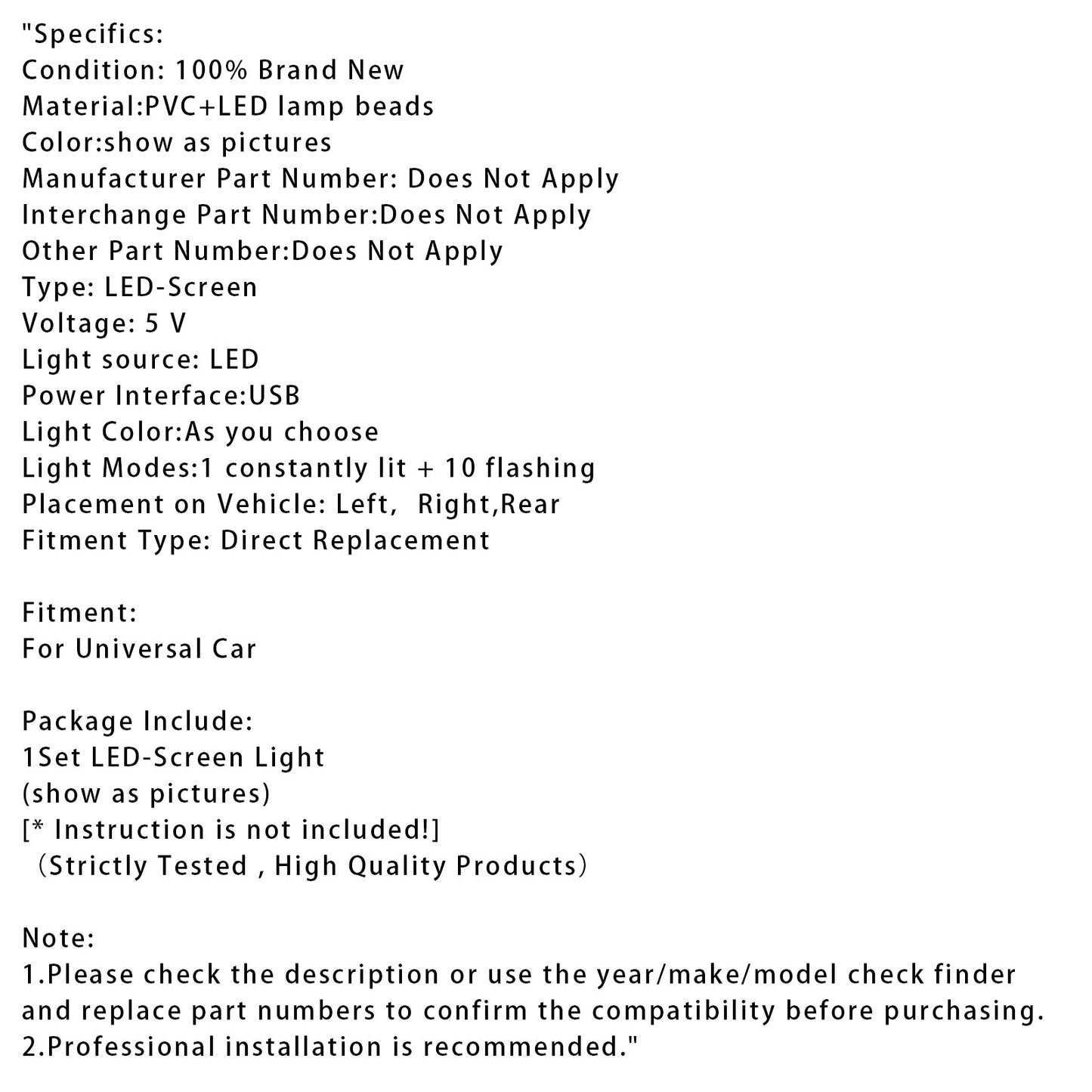 Luce LED dinamica per camion e auto con occhio del diavolo a schermo LED