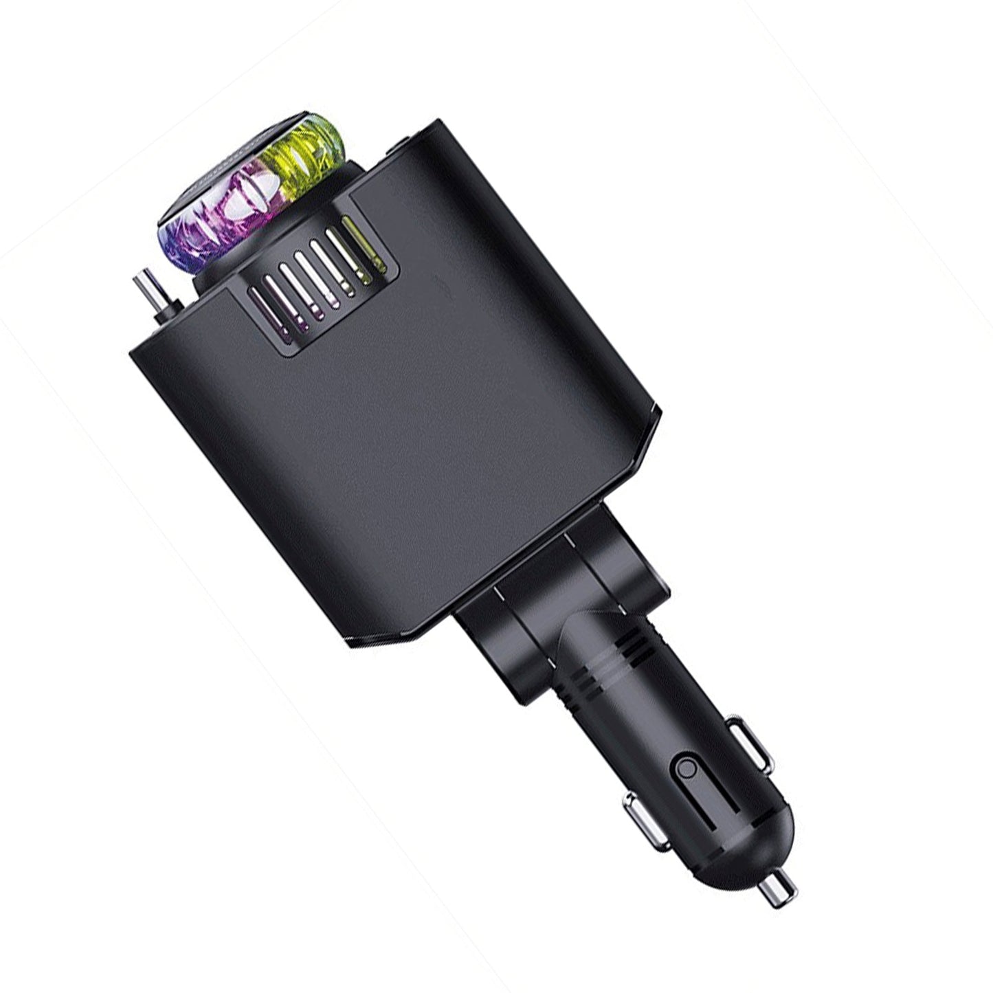 Caricabatterie per auto super veloce da 120 W con cavo retrattile Caricabatterie intelligente per deodoranti per ambienti