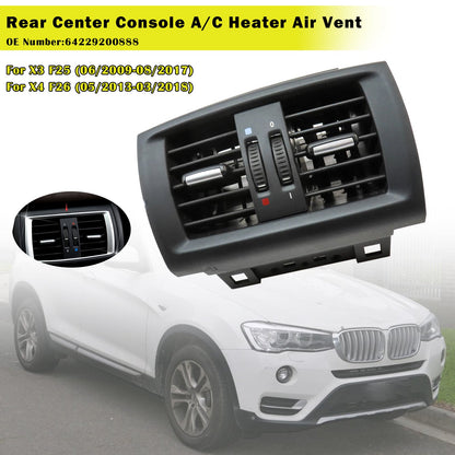 06/2009-08/2017 BMW X3 F25 Bocchetta di ventilazione della console centrale posteriore 64229200888
