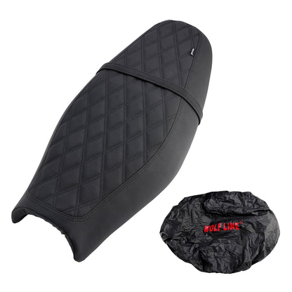 Sostituisci il sedile anteriore posteriore del conducente e del passeggero nero per Street Twin Speed Twin 900 BrownC