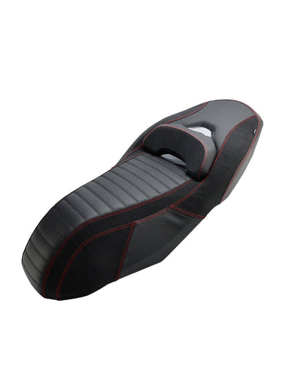 Sella passeggero completa per pilota Yamaha X-Max 300 2023-2025 con cuscino rosso