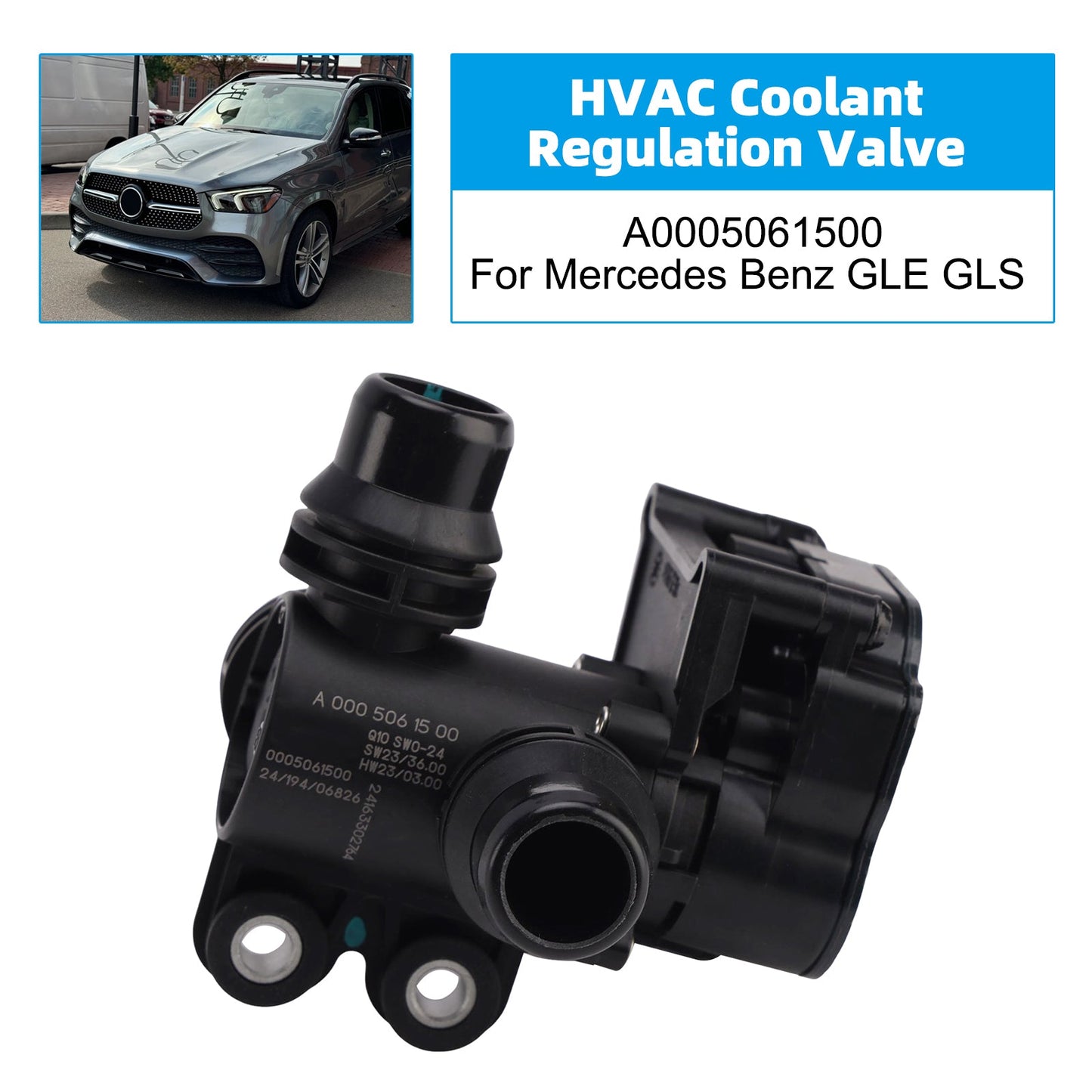 Valvola di regolazione del liquido di raffreddamento HVAC A0005061500 per Mercedes Benz GLE GLS
