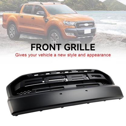 Matt Black Ranger Raccer Raptor Style Front Bumper Grill per Ford Ranger 2015-2019 T7