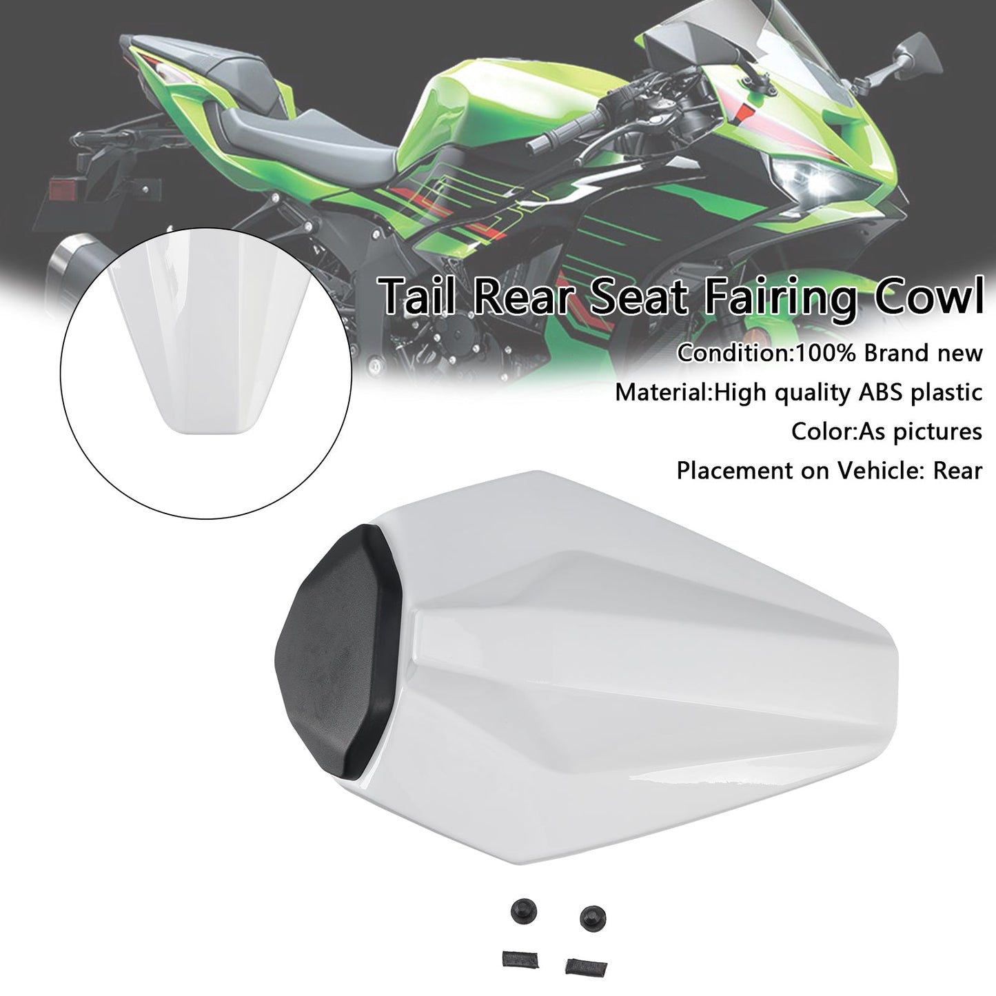 Carenatura posteriore per Kawasaki ZX6R ZX-6R Racing 2019-2025