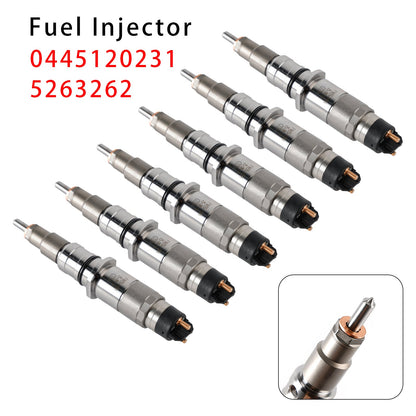 6 pezzi iniettori di carburante per motore Komatsu PC200-8 Cummins QSB6.7 0445120231 5263262