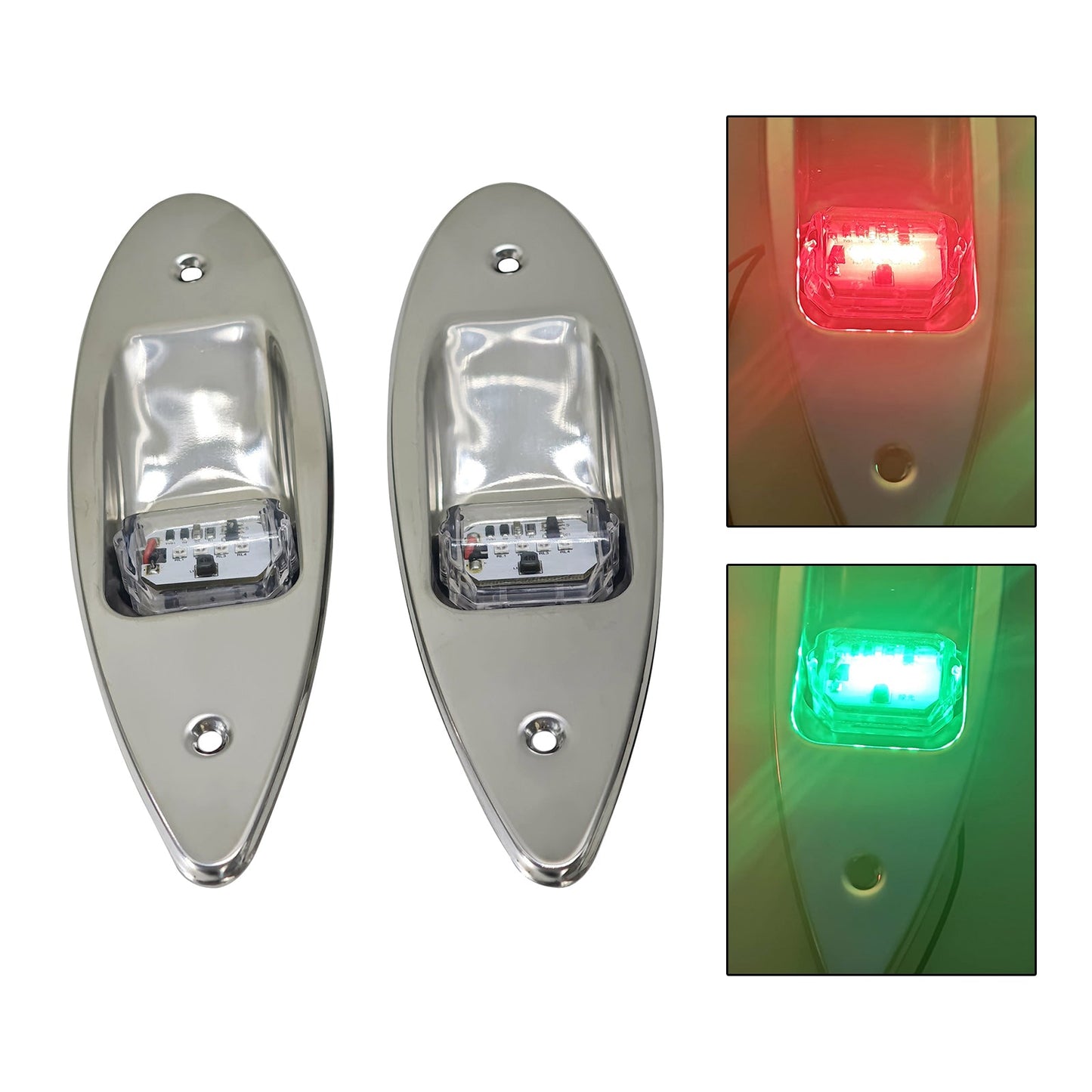 Luce di segnalazione di navigazione IP67 12-24V per barche, yacht e imbarcazioni a vela.