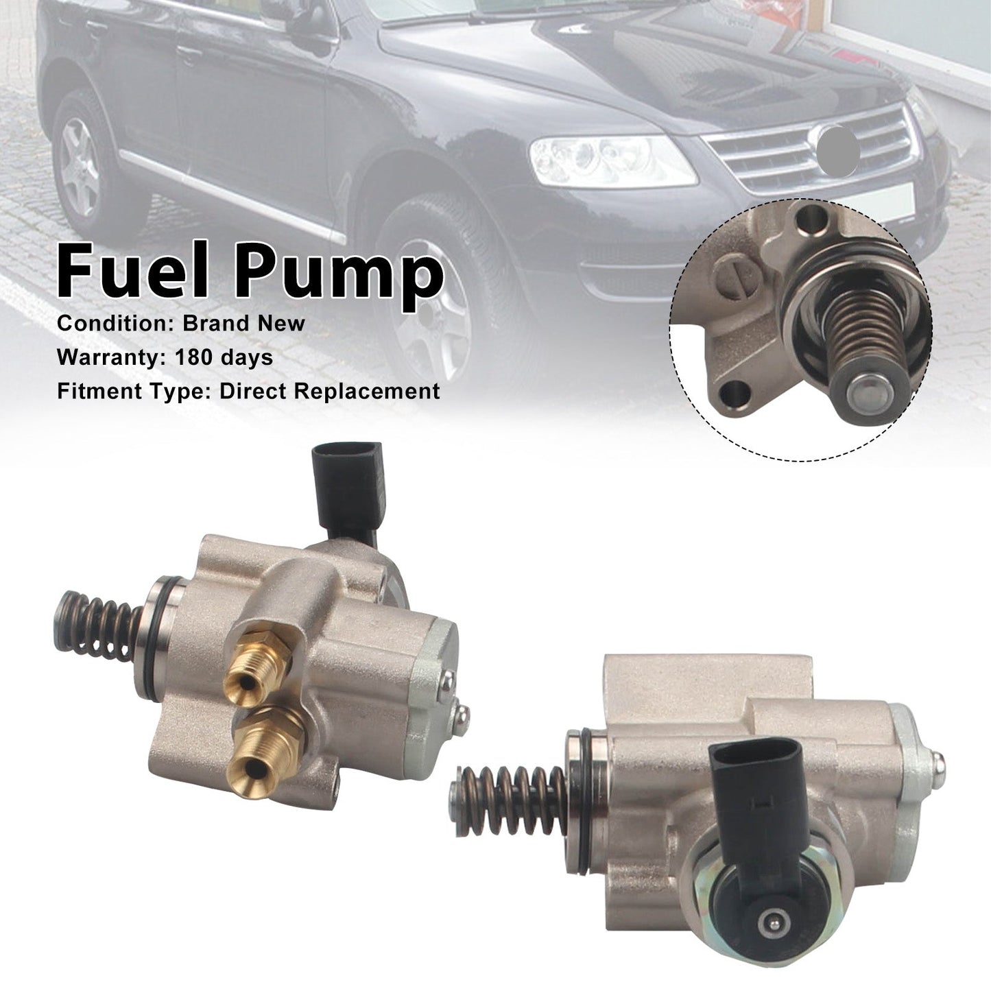 Pompa carburante ad alta pressione 2 pezzi per Audi RS4 4.2L V8 M/T Cabriolet Convertible del 2008 079127025AC