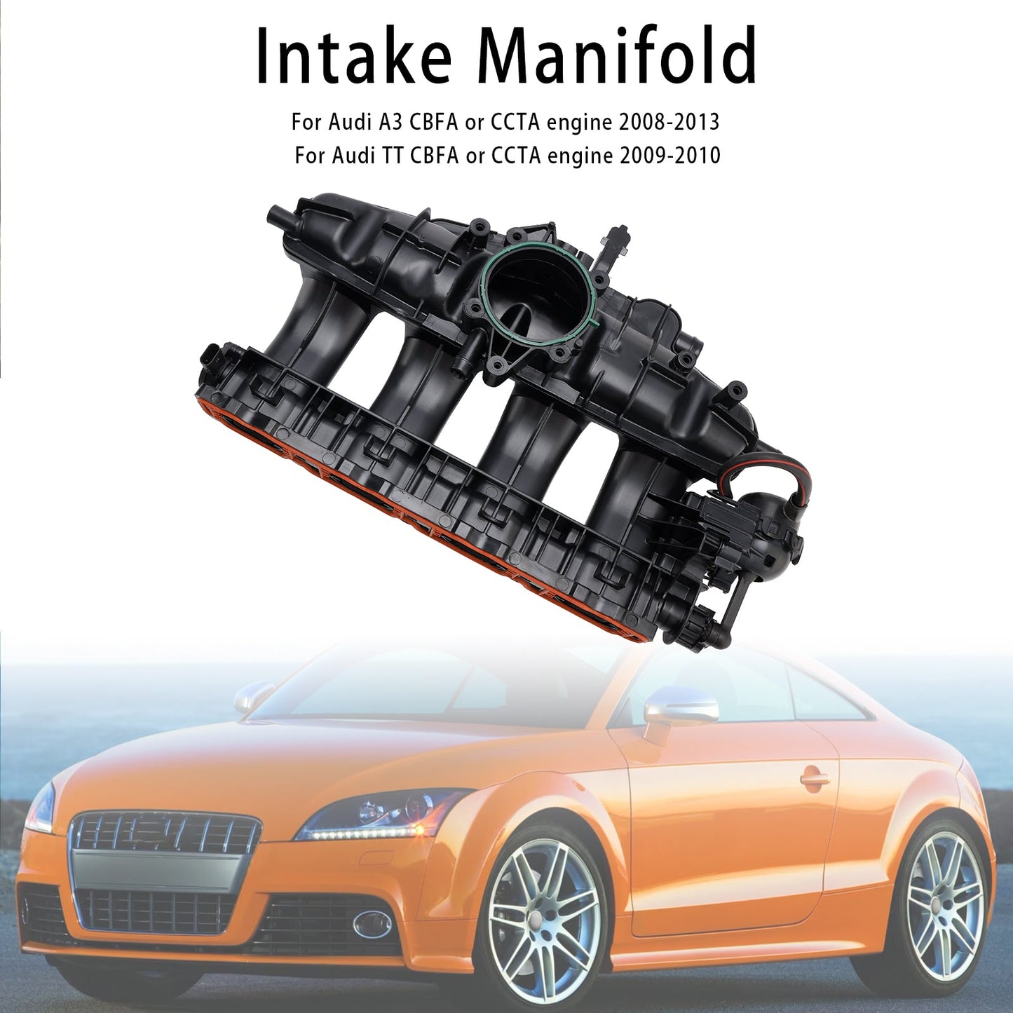 Collettore di aspirazione aria motore Volkswagen Beetle CBFA o CCTA 2012-2013 06J133201BD