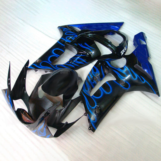 Kit carenatura iniezione in plastica ABS adatto per Kawasaki ZX6R 636 2003-2004