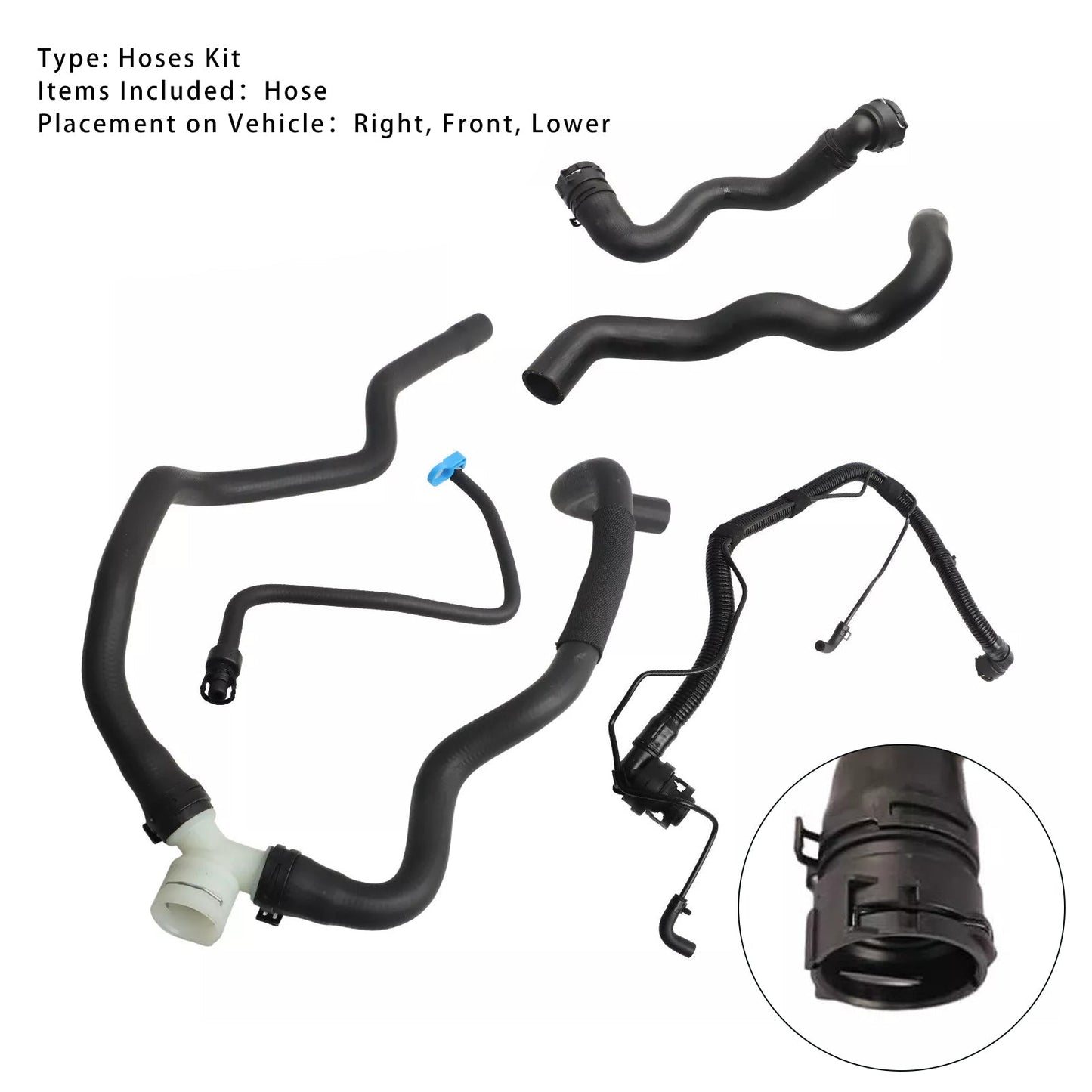 Kit tubo flessibile inferiore del liquido di raffreddamento del radiatore Chevrolet Cruze Limited 1.4L 2016 13251447 13251435
