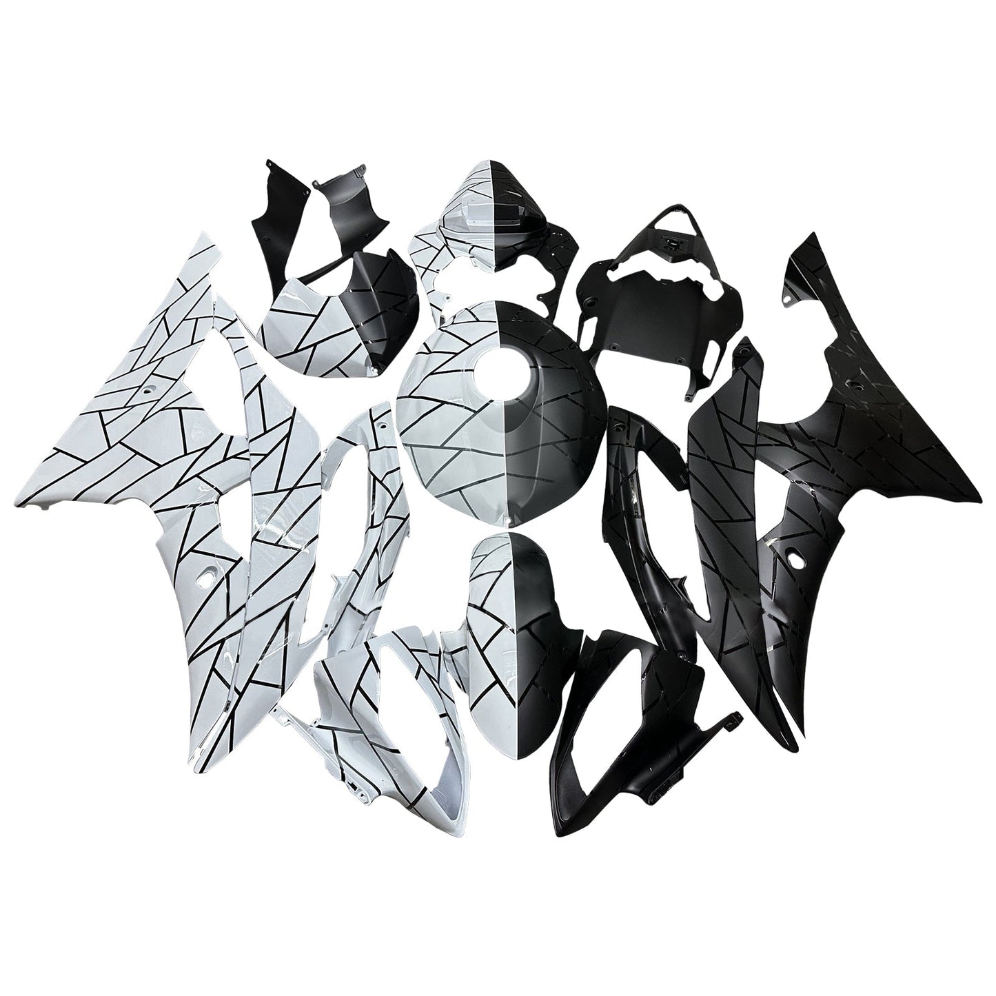 Kit carenatura iniezione plastica ABS per Yamaha YZFR6 YZF-R6 2008-2016