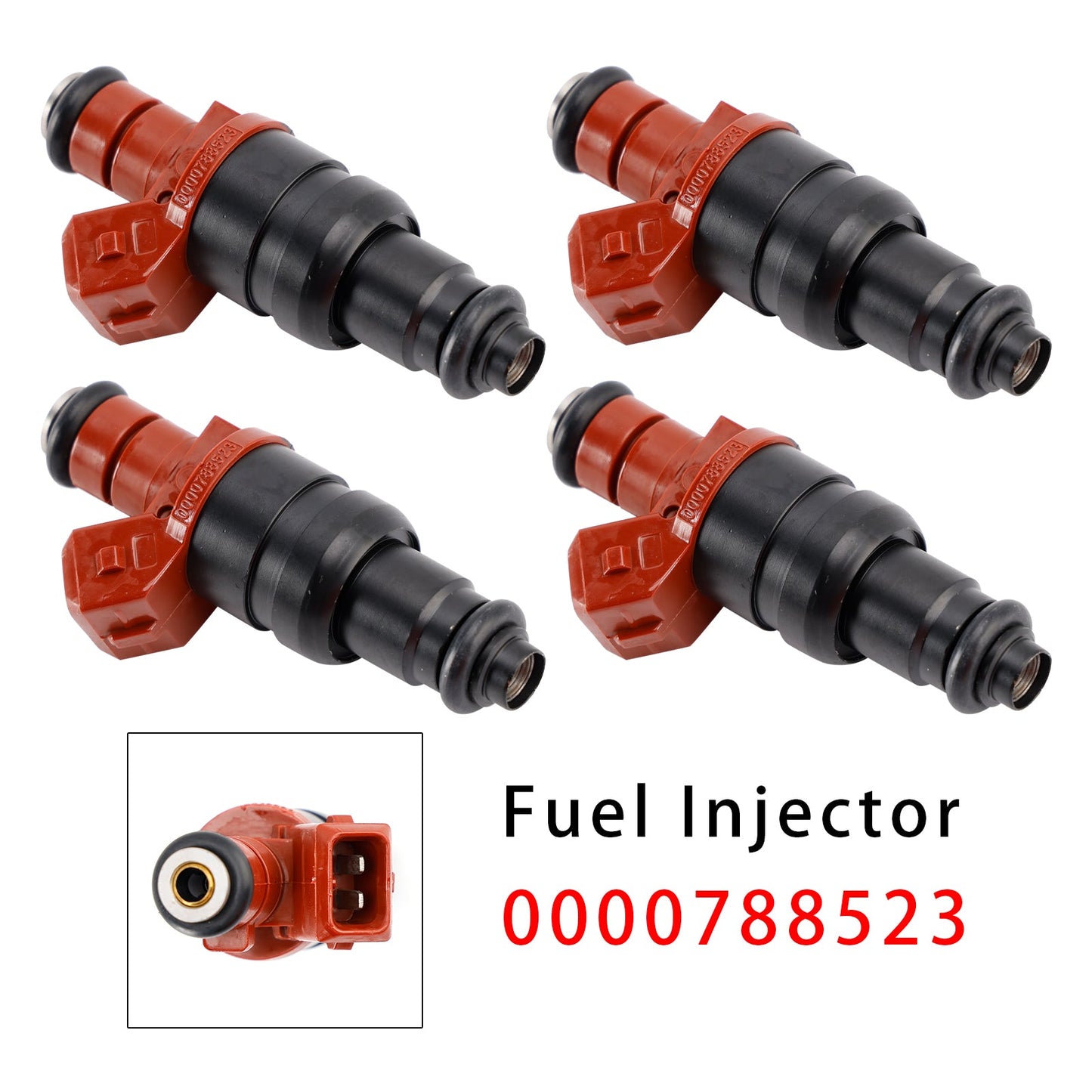Iniettori di carburante a 4 pezzi per Mercedes-Benz C220 Base Sedan 2.2L L4, anni 1994-1996, codice 0000788523 155-0420