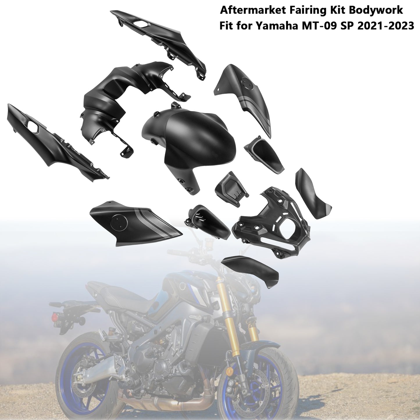 Kit carena carrozzeria iniezione ABS per Yamaha MT-09 / MT-09 SP 2021-2023