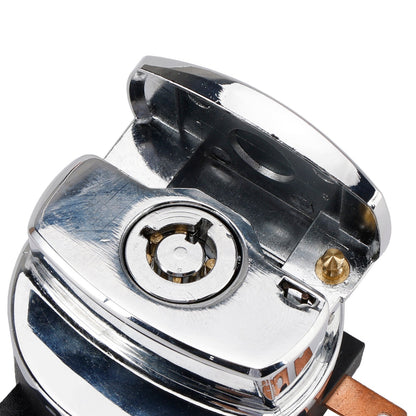 Interruttore di accensione cromato con chiavi per Dyna FXDWG 96-10 Softail FXST FLST 00-10