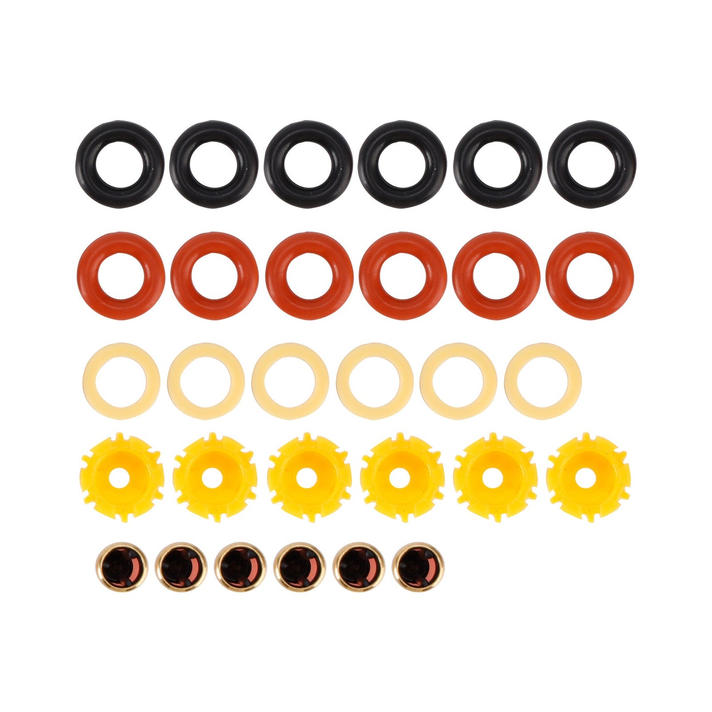 Guarnizione O-ring per iniettore carburante 0280150414 compatibile con BMW Serie 5 E34 87-93 E39 1995-2003