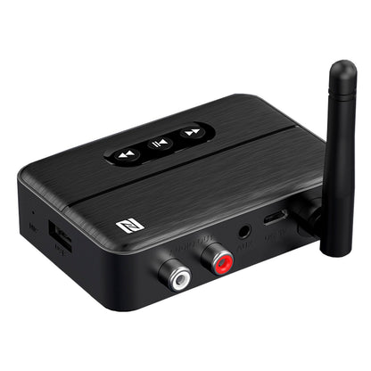 Ricevitore audio Bluetooth 5.4 NFC, amplificatore AUX/RCA, unità flash USB per riprodurre musica