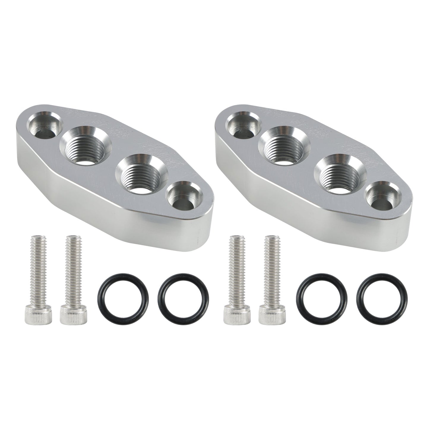 Adattatore per radiatore dell'olio da 2 pezzi - Piastra porta ingresso/uscita ORB 6AN LS1 LSX LS3 LS LS2